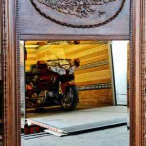 Огледало с фасет и дърворезба – дъб   внос от Нидерландия