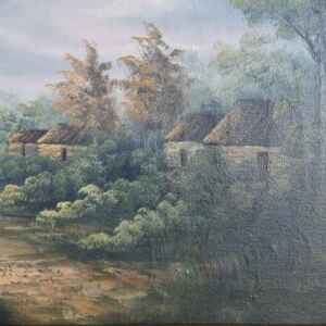 Картина с маслени бои на платно от известен белгийски художник Paul,20th century внос от Нидерландия.