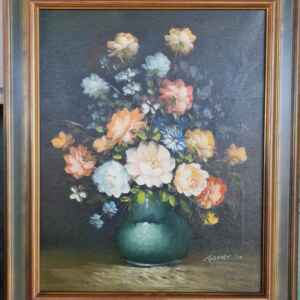 Картина с маслени бои на платно от известен нидерландски художник Robert Cox, 20th century внос от Нидерландия.