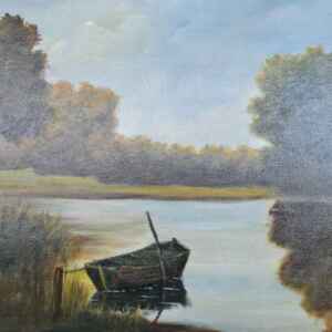 Картина с маслени бои на платно от известен нидерландски художник A. Negers, 20th century внос от Нидерландия.