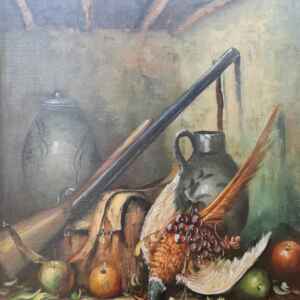 Картина с маслени бои на платно от известен белгийски художник от Van Rouwlsluik, 20th century внос от Нидерландия.