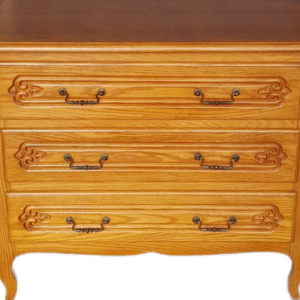 Шкаф в стил Луи 14-ти с три чекмеджета от дъб внос от Белгия.