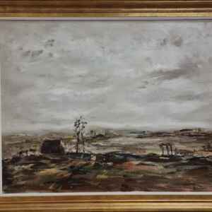 Картина с маслени бои на платно от известен белгийски художник Albert Hulstaert, Brussels 1918, внос от Белгия.