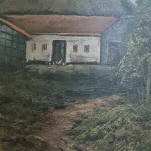 Картина с маслени бои на платно от известен нидерландски художник J. Kok, 20th century внос от Нидерландия.