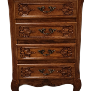 Шкафче в стил Луи 14-ти с четири чекмеджета от дъб внос от Белгия.