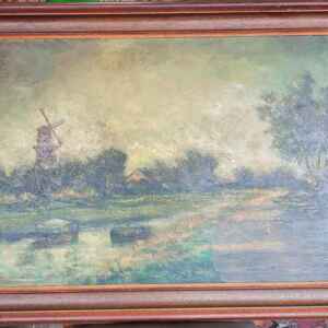 Картина с маслени бои на платно от известен нидерландски художник Jan Vlaardingen, 20th century  внос от Нидерландия.
