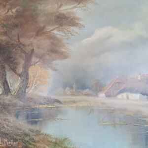 Картина с маслени бои на платно от известен нидерландски художник FritsMeijer, 20th century внос от Нидерландия.