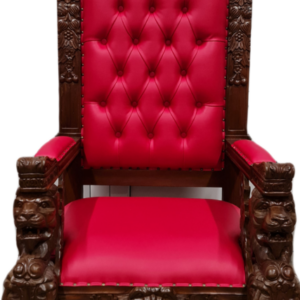 Стол – трон на крал Ралф, изцяло ръчна изработка, дърворезба от махагоново дърво внос от Индонезия.