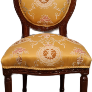 Трапезен стол от орех и дамаска, нов внос от Египет.