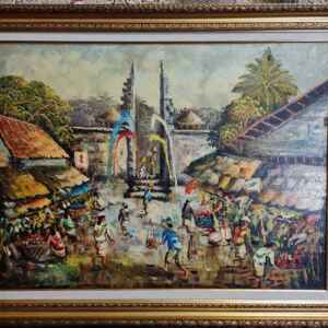 Картина с маслени бои върху платно от Индонезия  – Бали внос от Индонезия.